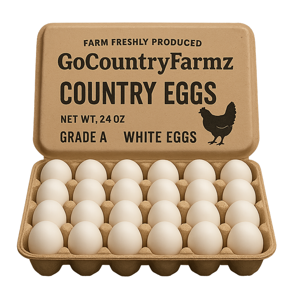 white eggs pack 6